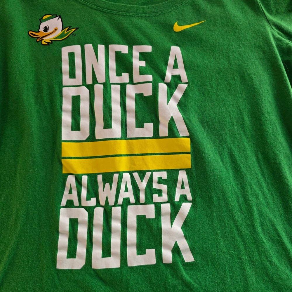 Nike Oregon Ducks Graphic Tee Large Green NCAA Fan Athlesiure College Football - Picture 2 of 7